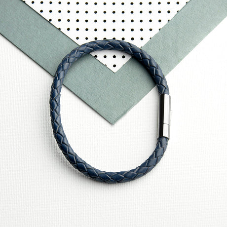 Personalised Men’s Anchor Capsule Leather Bracelets: 19 - Bracelets By Gift Moments