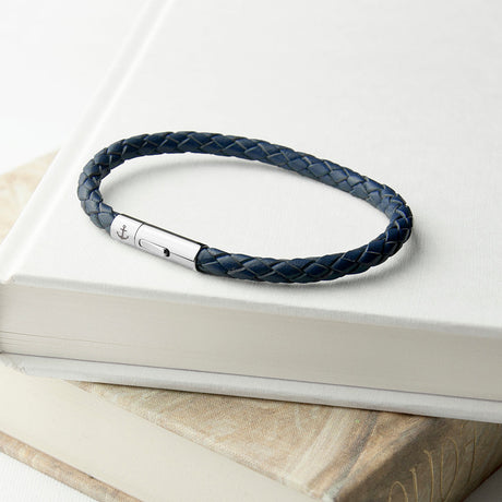 Personalised Men’s Anchor Capsule Leather Bracelets: 18 - Bracelets By Gift Moments