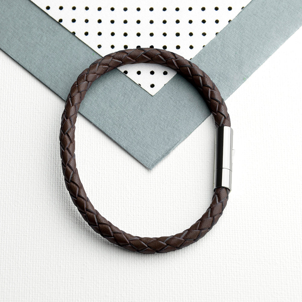 Personalised Men’s Anchor Capsule Leather Bracelets: 15 - Bracelets By Gift Moments