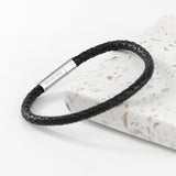 Personalised Men’s Anchor Capsule Leather Bracelets: 6 - Bracelets By Gift Moments
