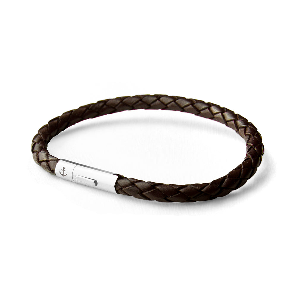 Personalised Men’s Anchor Capsule Leather Bracelets: 16 - Bracelets By Gift Moments