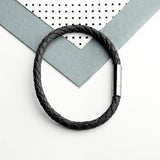 Personalised Men’s Anchor Capsule Leather Bracelets: 8 - Bracelets By Gift Moments