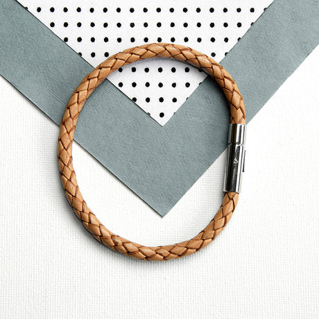 Personalised Men’s Anchor Capsule Leather Bracelets: 17 - Bracelets By Gift Moments