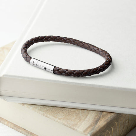 Personalised Men’s Anchor Capsule Leather Bracelets: 13 - Bracelets By Gift Moments