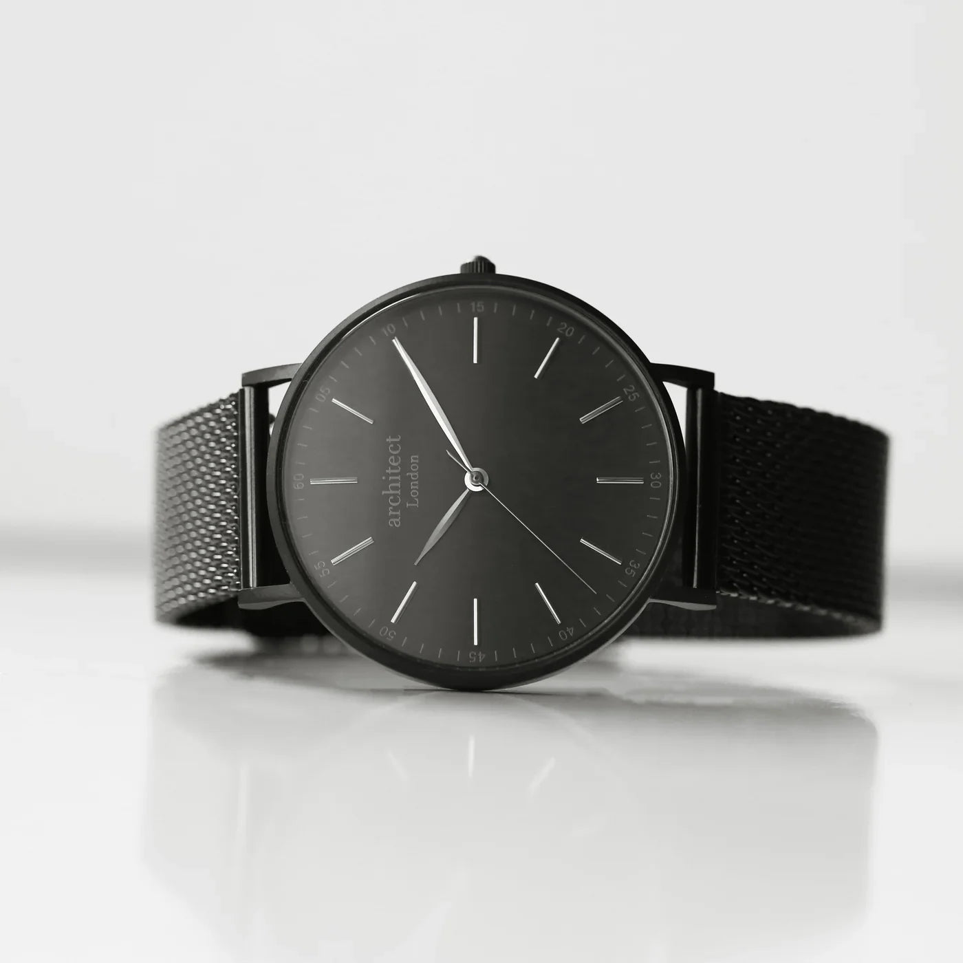 Personalised Men’s Architect Minimalist Watch Black Mesh: 6 - Watches By Architect Watches