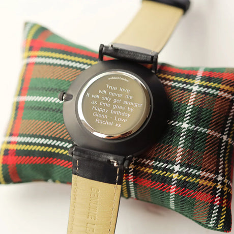 Personalised Men’s Architect Minimalist Watch Jet Black: 6 - Watches By Architect Watches