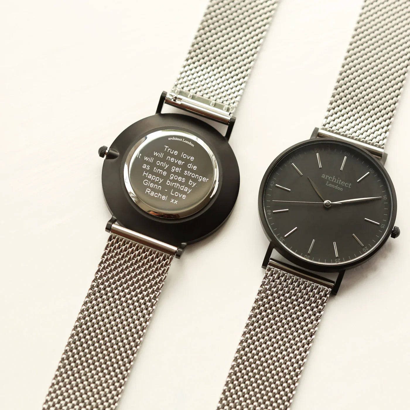 Personalised Men’s Architect Minimalist Watch Silver Mesh: 2 - Watches By Architect Watches