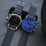 Personalised Men’s Architect Motivator Blue Face Black Strap: 6 - Watches By Architect Watches