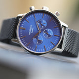 Personalised Men’s Architect Motivator Blue Face Black Strap: 1 - Watches By Architect Watches