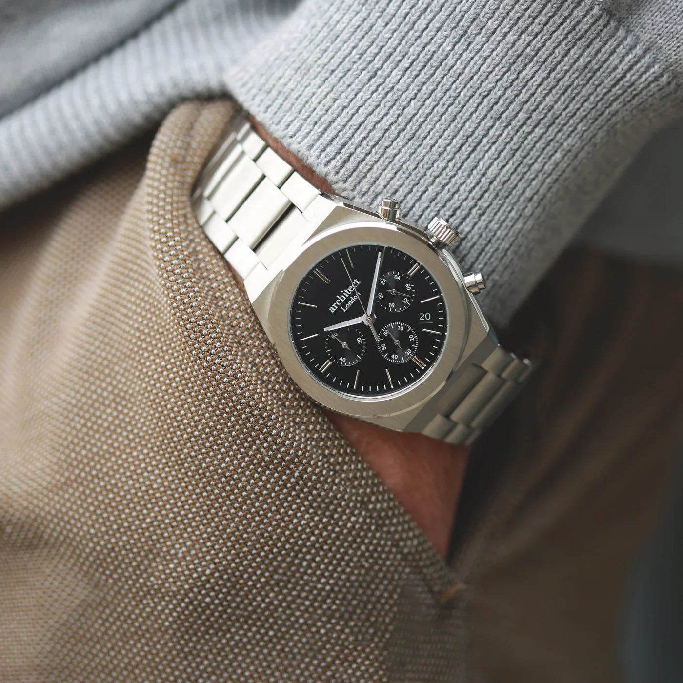 Personalised Men’s Architect Orbix Black Watch: 3 - Watches By Architect Watches