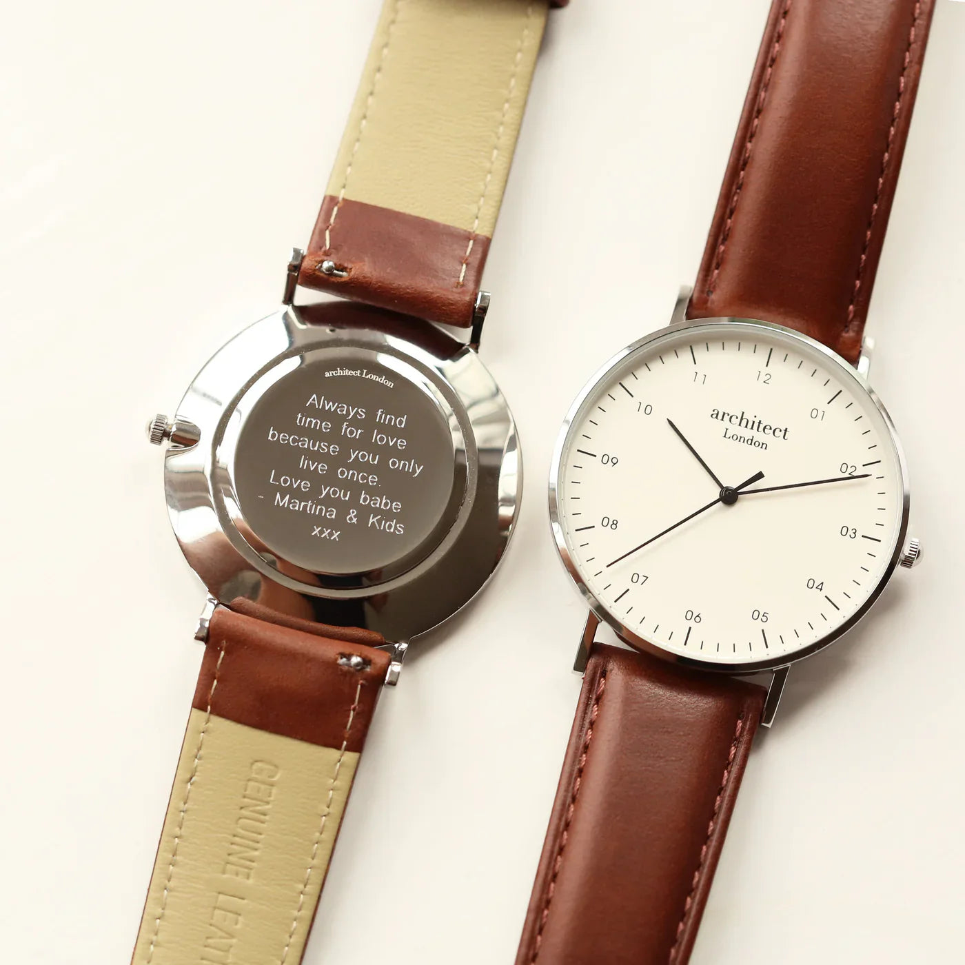 Personalised Men’s Architect Zephyr Watch Walnut: 2 - Watches By Architect Watches