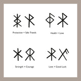 Personalised Men’s Black Rune Duo Bracelets: 3 - Bracelets By Gift Moments