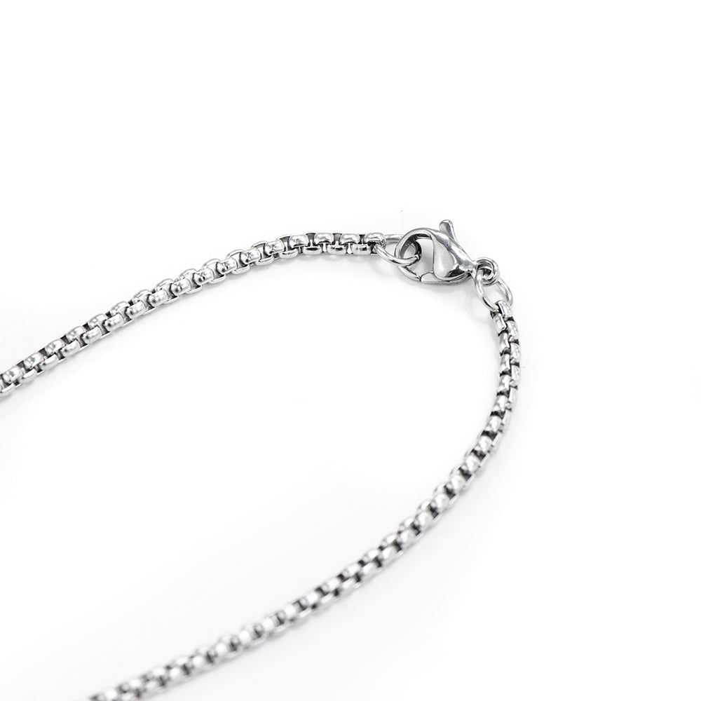 Personalised Men’s Brushed Steel Dog Tag Necklace: 6 - Necklaces By Gift Moments