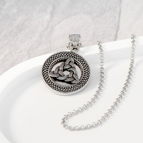 Men’s Personalised Celtic Trinity Pendant Necklace: 1 - Necklaces By Gift Moments