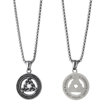Men’s Personalised Celtic Trinity Pendant Necklace: 6 - Necklaces By Gift Moments