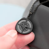 Personalised Men’s Compass Amulet Necklaces: 1 - Necklaces By Gift Moments