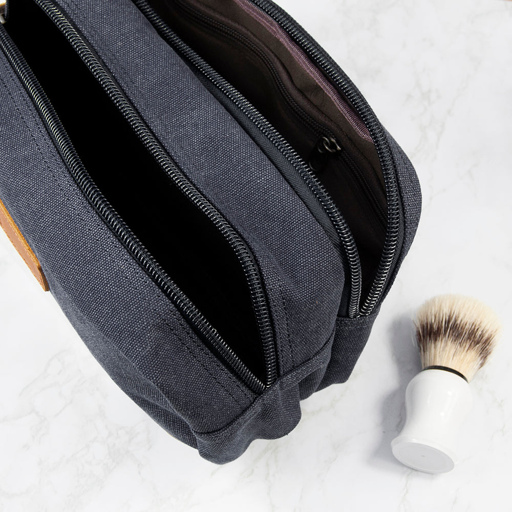 Personalised Men’s Deluxe Denim Wash Bags: 7 - Toiletry & Makeup Bags By Gift Moments