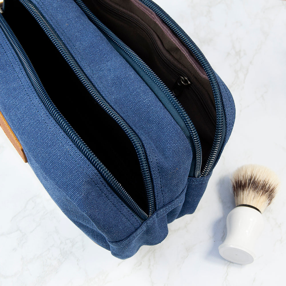 Personalised Men’s Deluxe Denim Wash Bags: 6 - Toiletry & Makeup Bags By Gift Moments