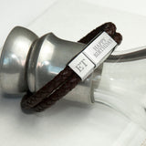 Personalised Men’s Dual Leather Woven Bracelets: 3 Bracelets By Gift Moments