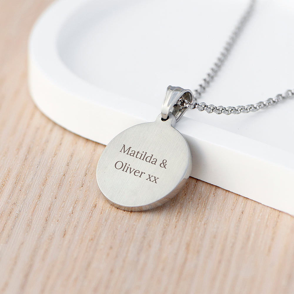 Personalised Men’s Fleur-de-lis Pendant Necklace: 2 - Necklaces By Gift Moments