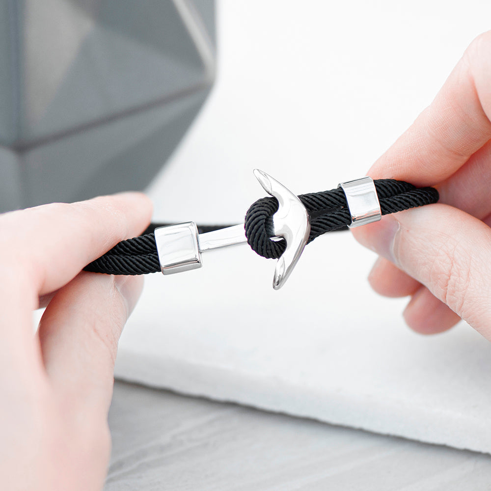 Personalised Men’s Nautical Anchor Rope Bracelets: 9 - Bracelets By Gift Moments