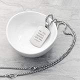 Personalised Men’s Snowflake Obsidian Dog Tag Necklace: 5 - Necklaces By Gift Moments