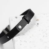 Personalised Men’s Soho Tag Message Leather Bracelets: 3 - Bracelets By Gift Moments