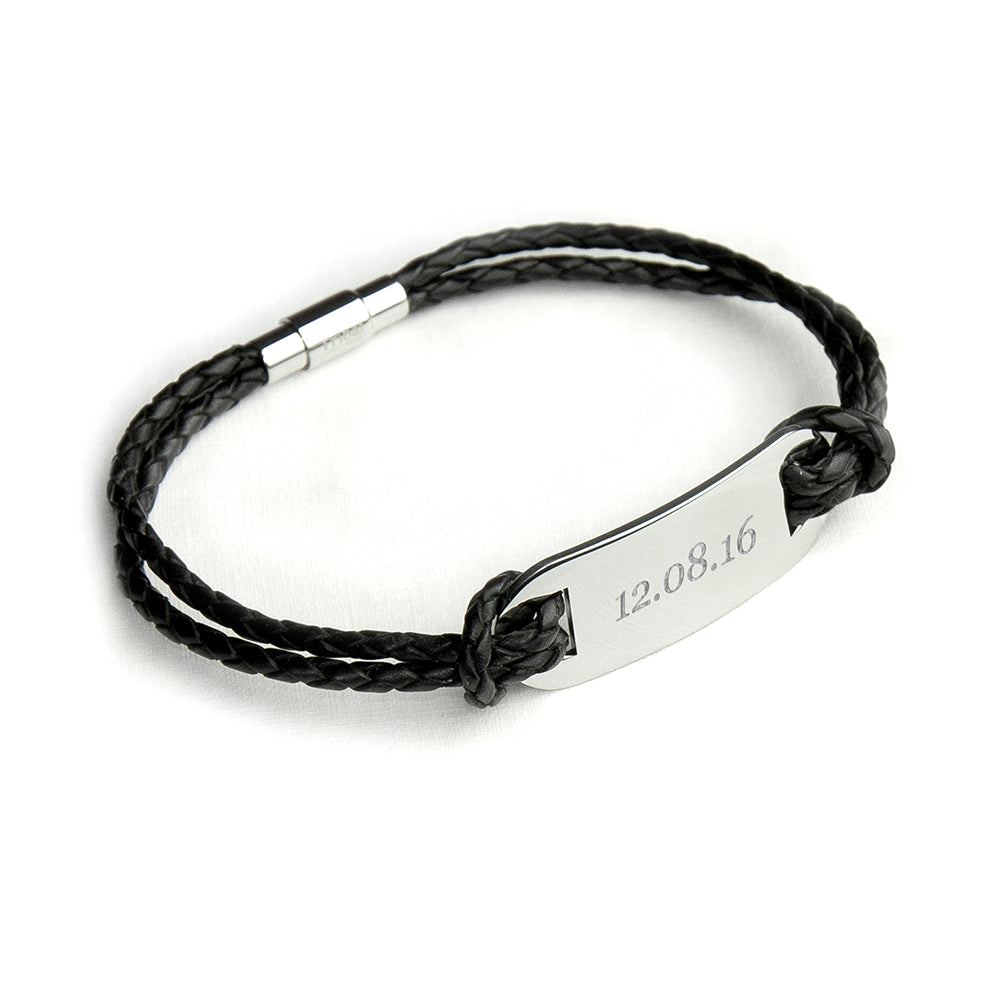 Personalised Men’s Statement Leather Bracelets: 15 - Bracelets By Gift Moments