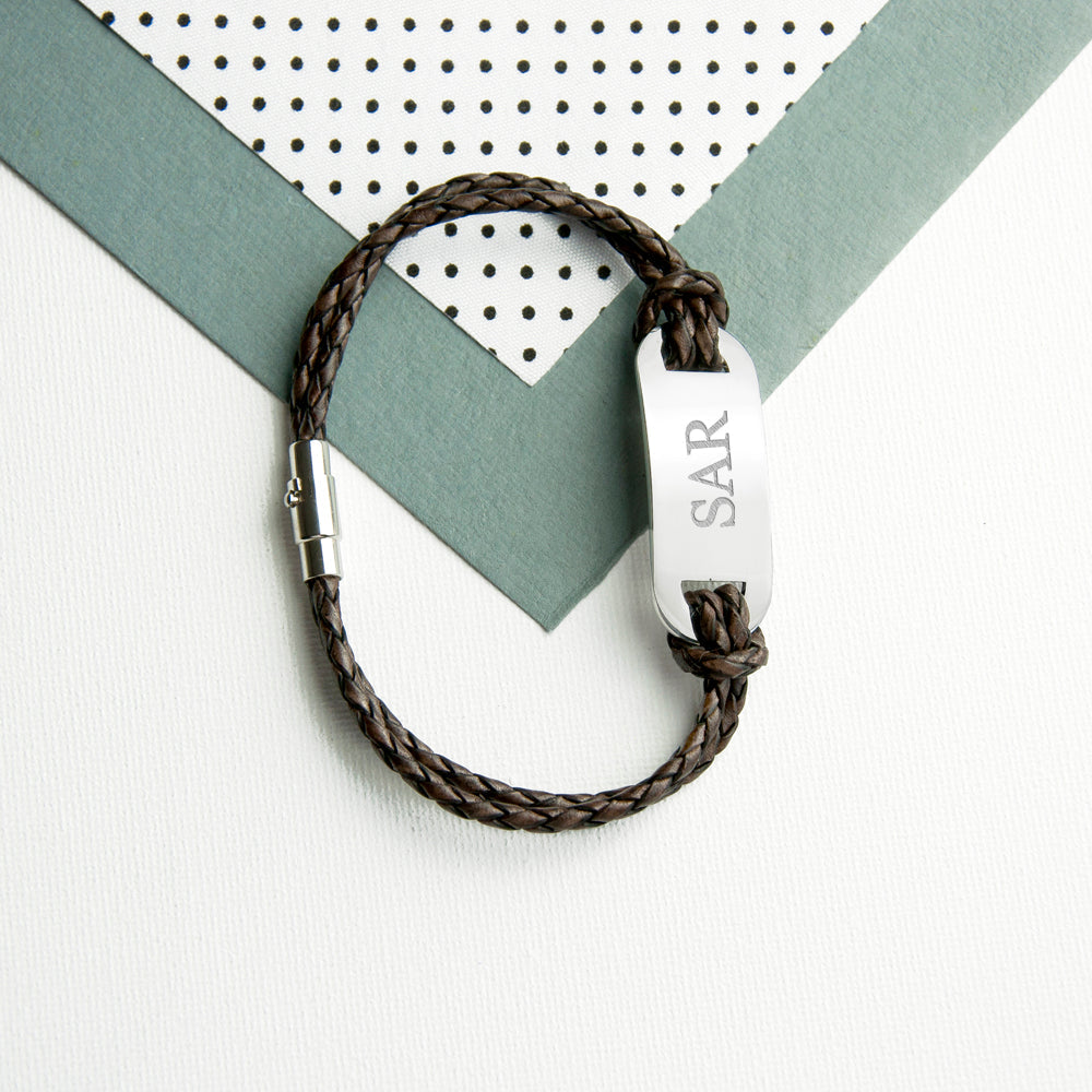 Personalised Men’s Statement Leather Bracelets: 7 - Bracelets By Gift Moments