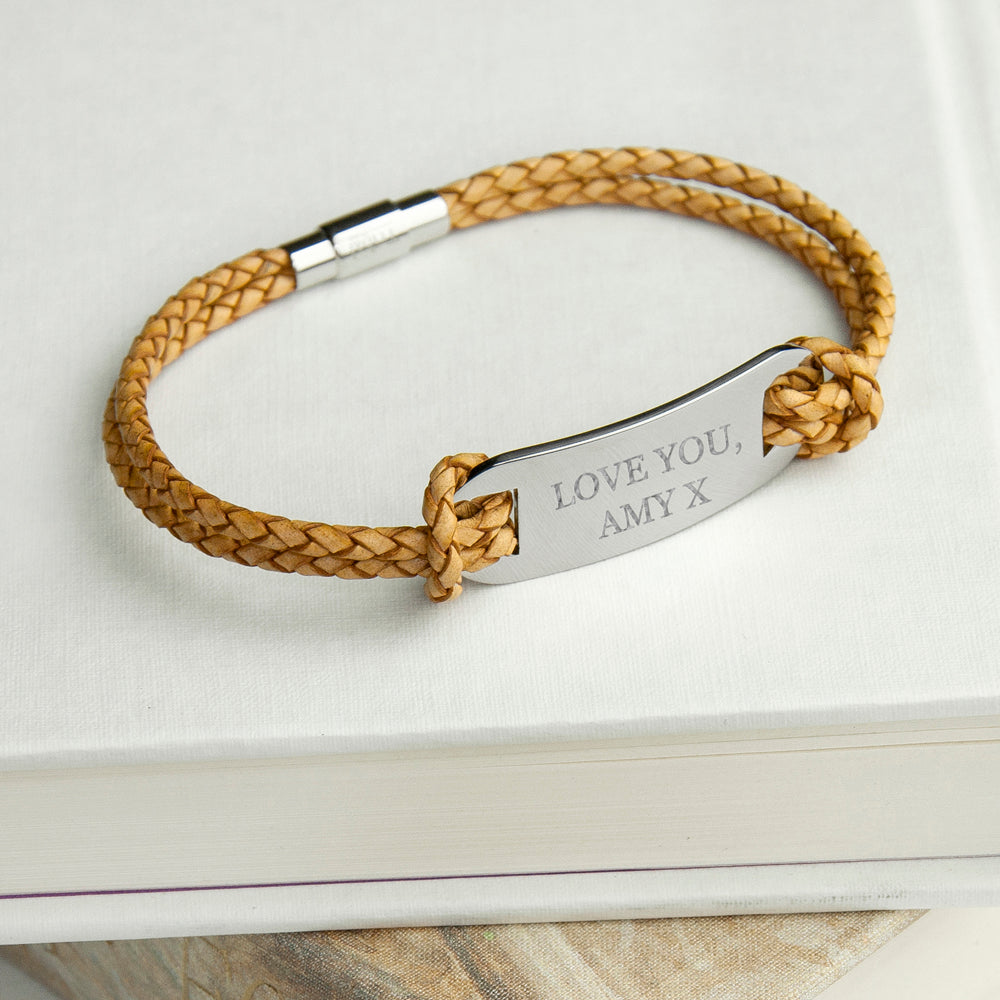 Personalised Men’s Statement Leather Bracelets: 11 - Bracelets By Gift Moments