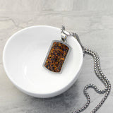Personalised Tiger’s Eye Dog Tag Necklace: 2 - Necklaces By Gift Moments