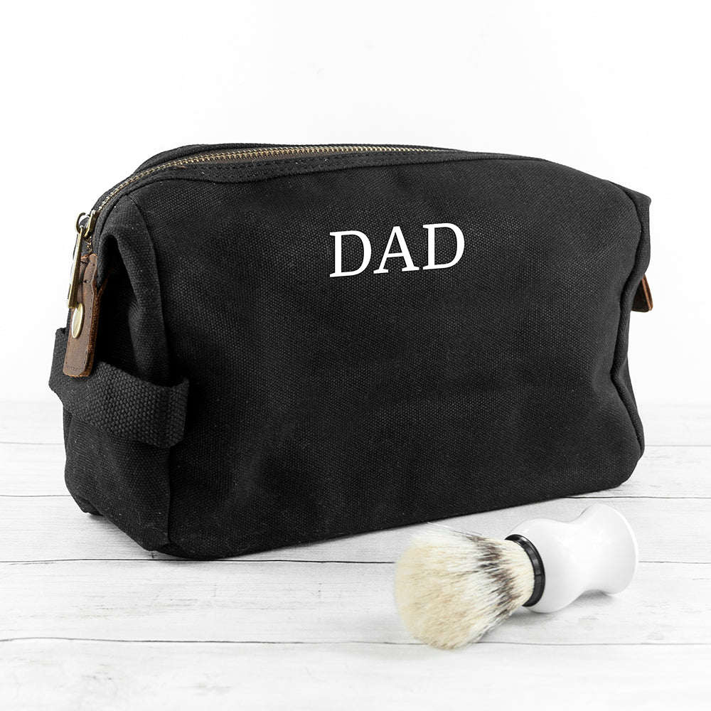 Personalised Men’s Waxed Wash Bags: 6 Toiletry & Makeup Bags By Gift Moments