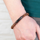 Personalised Men’s Wooden Beaded Bracelets: 3 - Bracelets By Gift Moments