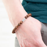 Personalised Men’s Wooden Beaded Bracelets: 4 - Bracelets By Gift Moments