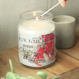 Personalised Merry Christmas Large Scented Jar Candle: 2 - Candles By Gift Moments