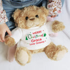 Personalised Merry Christmas Teddy Bear - Shop Teddy Bears & Soft Toys At Gift Moments - 1