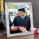 Personalised Any Message 10x8 Silver Photo Frame: 6 - Photo Frames By Gift Moments