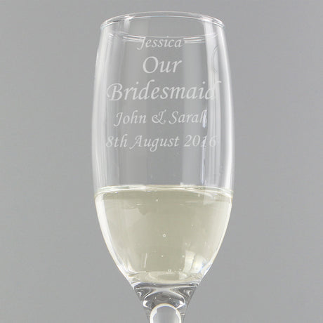 Personalised Message Flute: 2 - Champagne Flutes By Gift Moments
