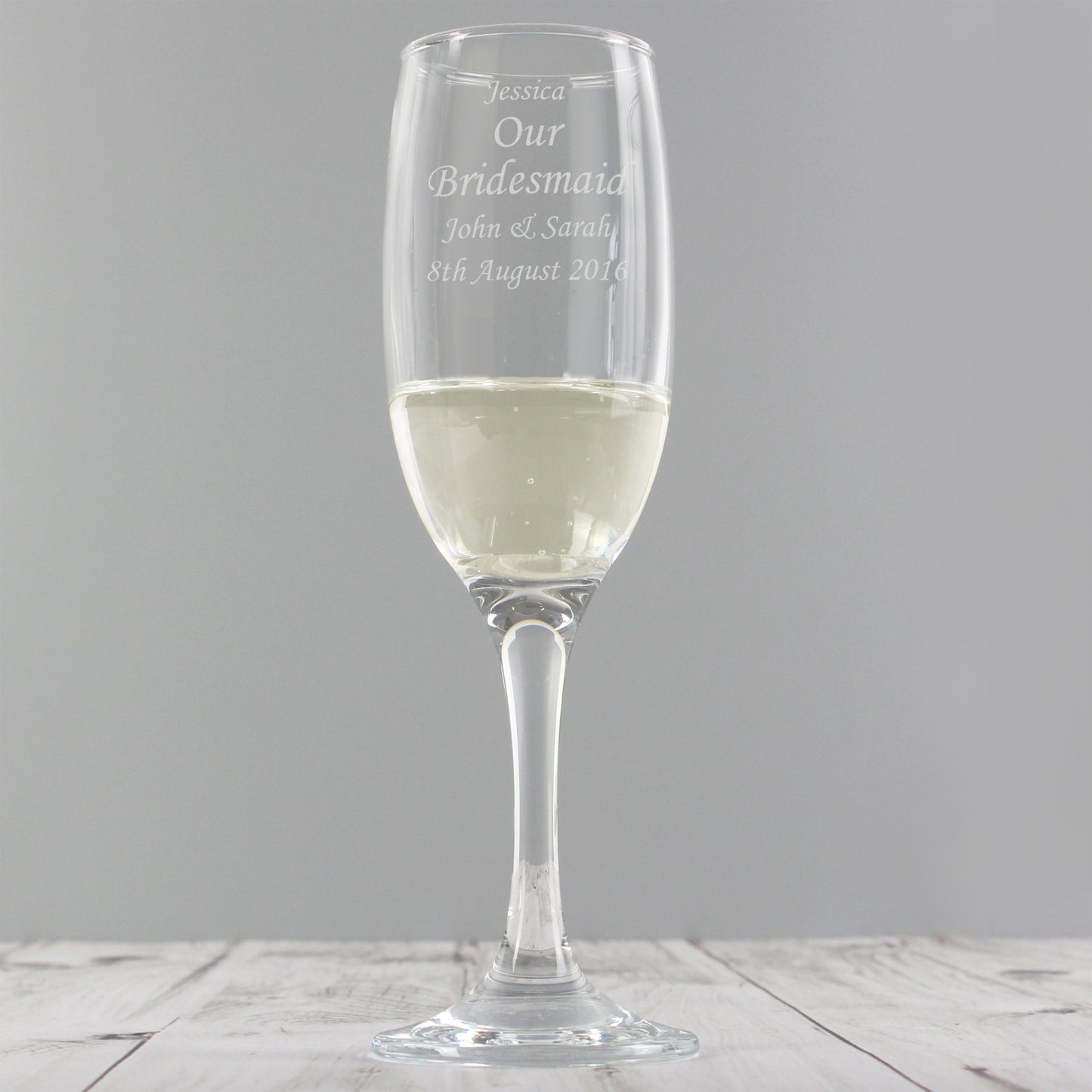 Personalised Message Flute: 3 - Champagne Flutes By Gift Moments
