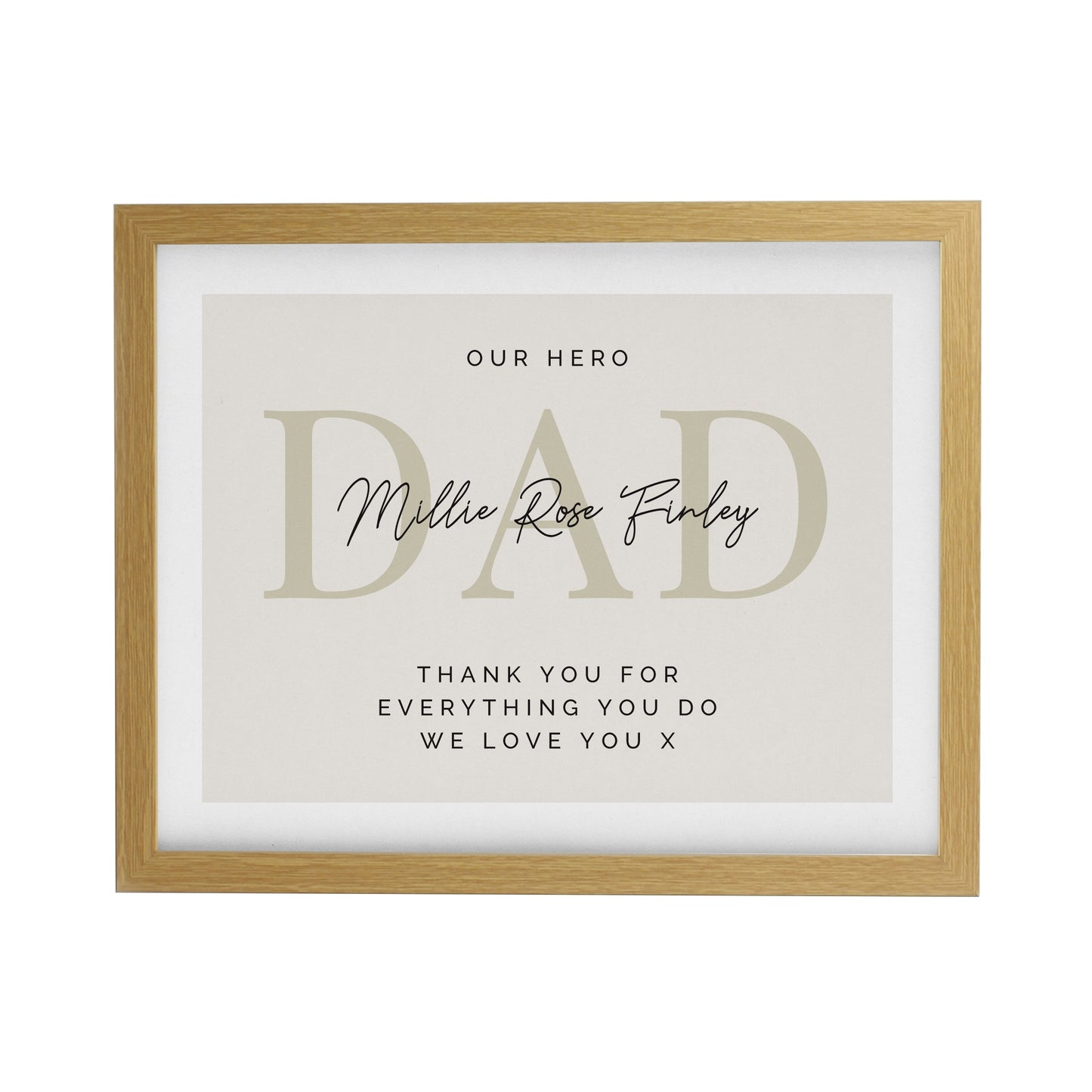 Personalised Message Framed Prints: 7 - Framed Prints By Gift Moments