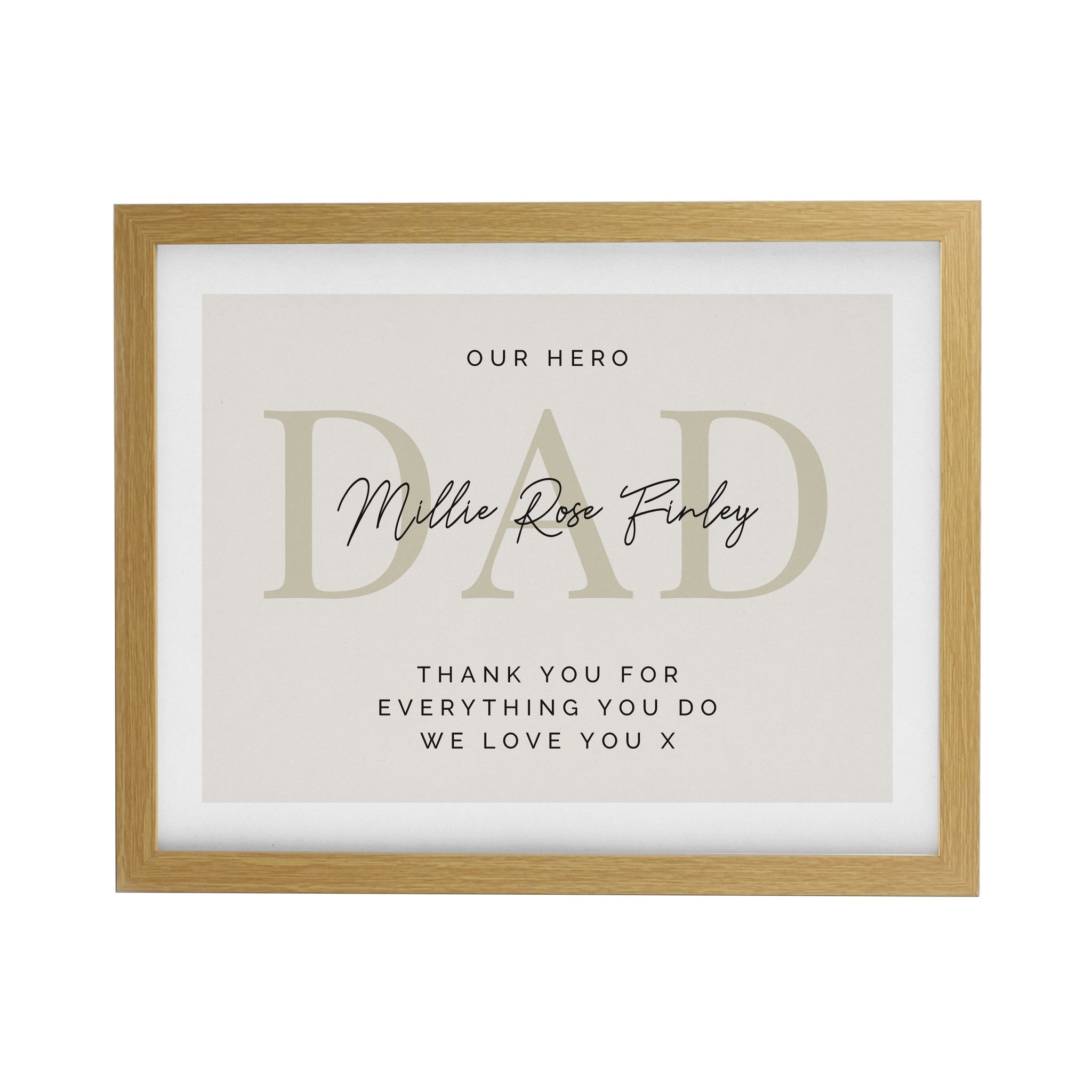 Personalised Message Framed Prints: 7 - Framed Prints By Gift Moments