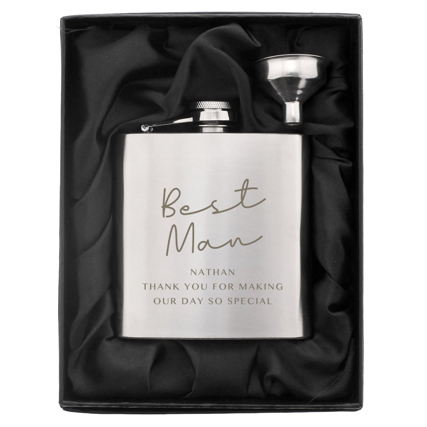 Personalised Any Message Hip Flask: 7 - Hip Flasks By Gift Moments