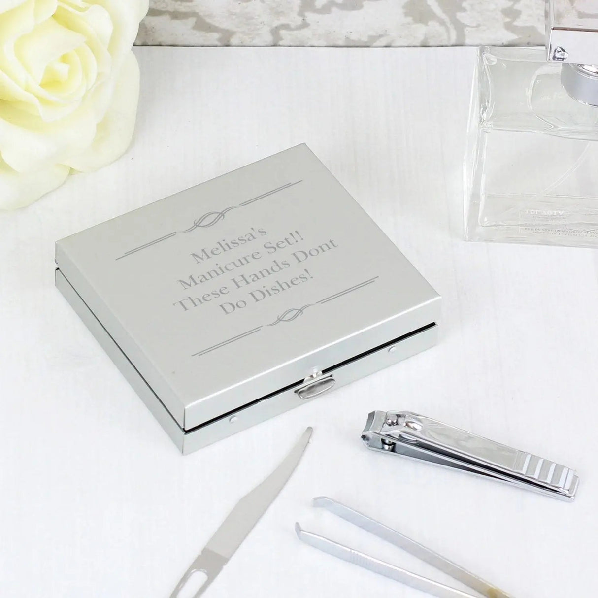 Personalised Any Message Manicure Set: 3 - Travel Accessories By Gift Moments