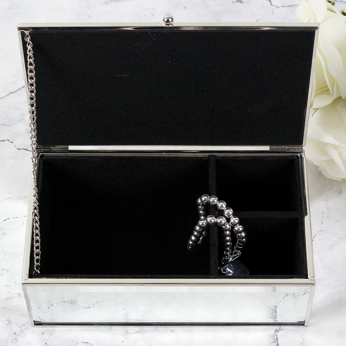 Personalised Any Message Mirrored Jewellery Box: 4 - Jewellery Boxes By Gift Moments
