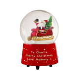 Personalised Message Musical Santa Globe: 5 - Snow Globes By Gift Moments