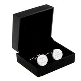 Personalised Any Message Round Cufflinks: 4 Cufflinks & Tie Slides By Gift Moments