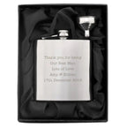 Personalised Any Message Stainless Steel Hip Flask - Shop Hip Flasks At Gift Moments - 3