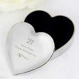 Personalised Any Message Swirls & Hearts Heart Trinket Box: 7 - Trinket Boxes By Gift Moments