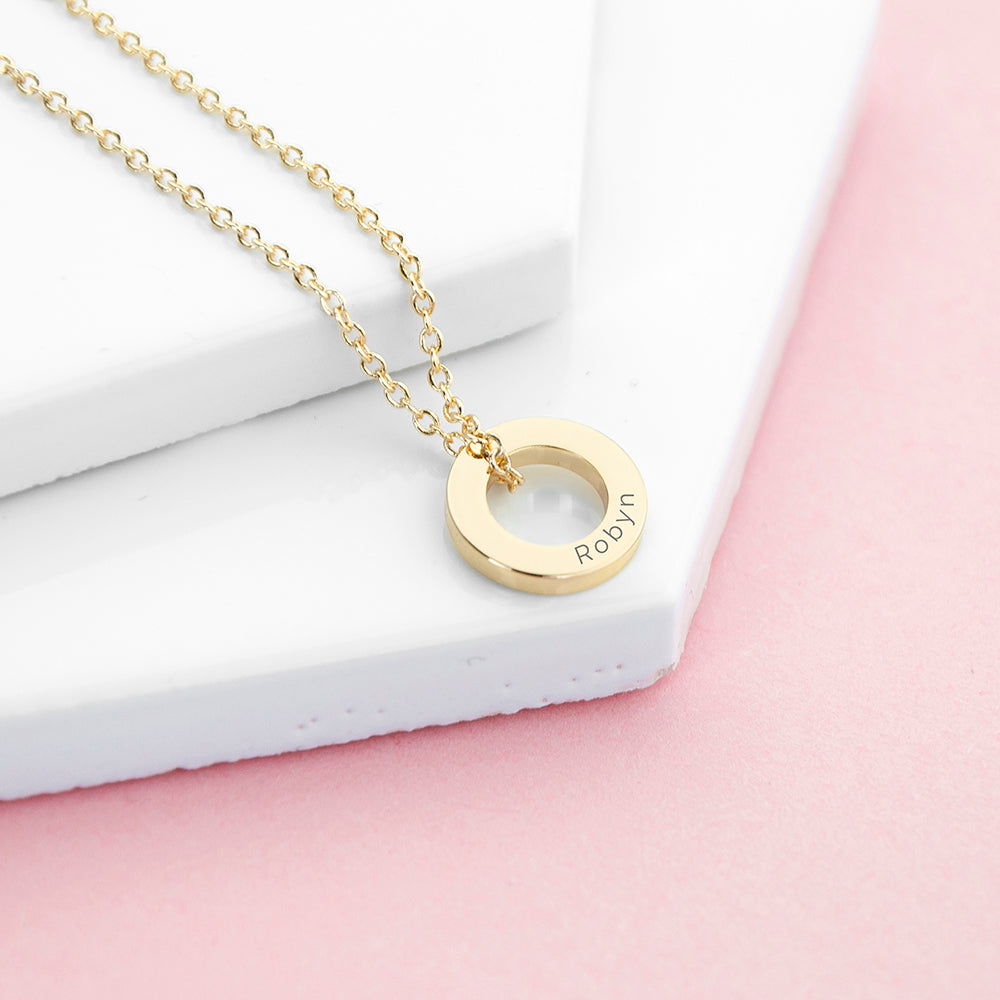 Personalised Mini Ring Necklaces: 4 - Necklaces By Gift Moments