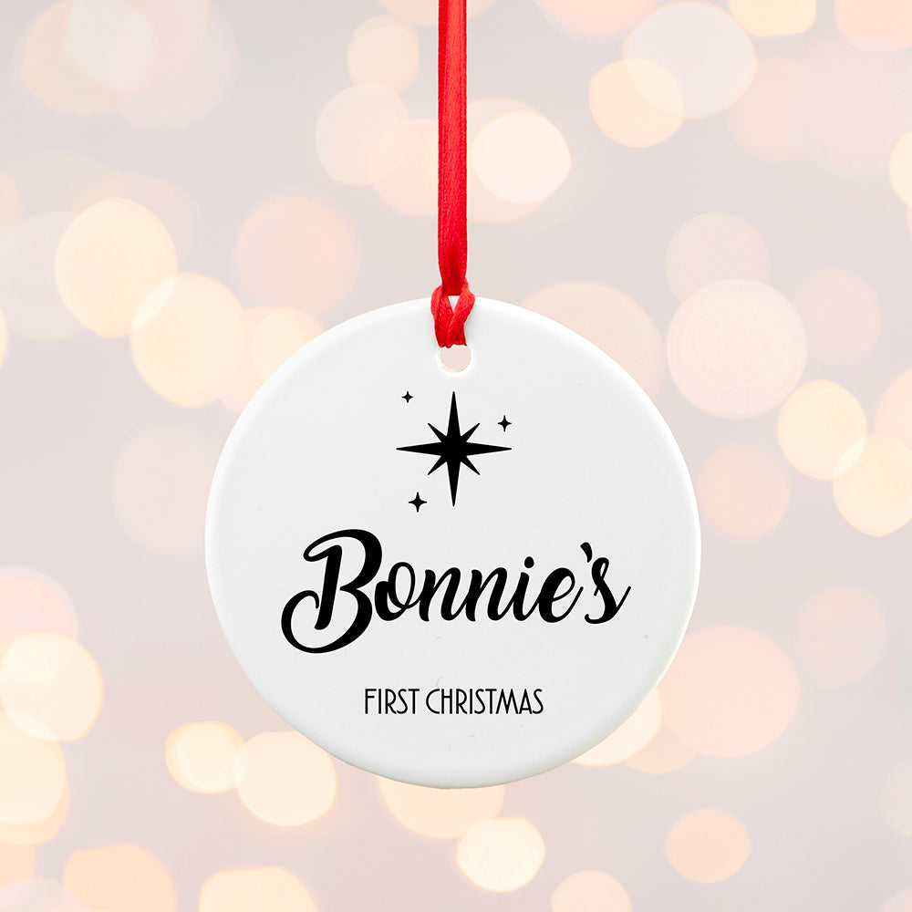 Personalised Minimalist Christmas Icon Ornament: 3 - Christmas Decorations By Gift Moments